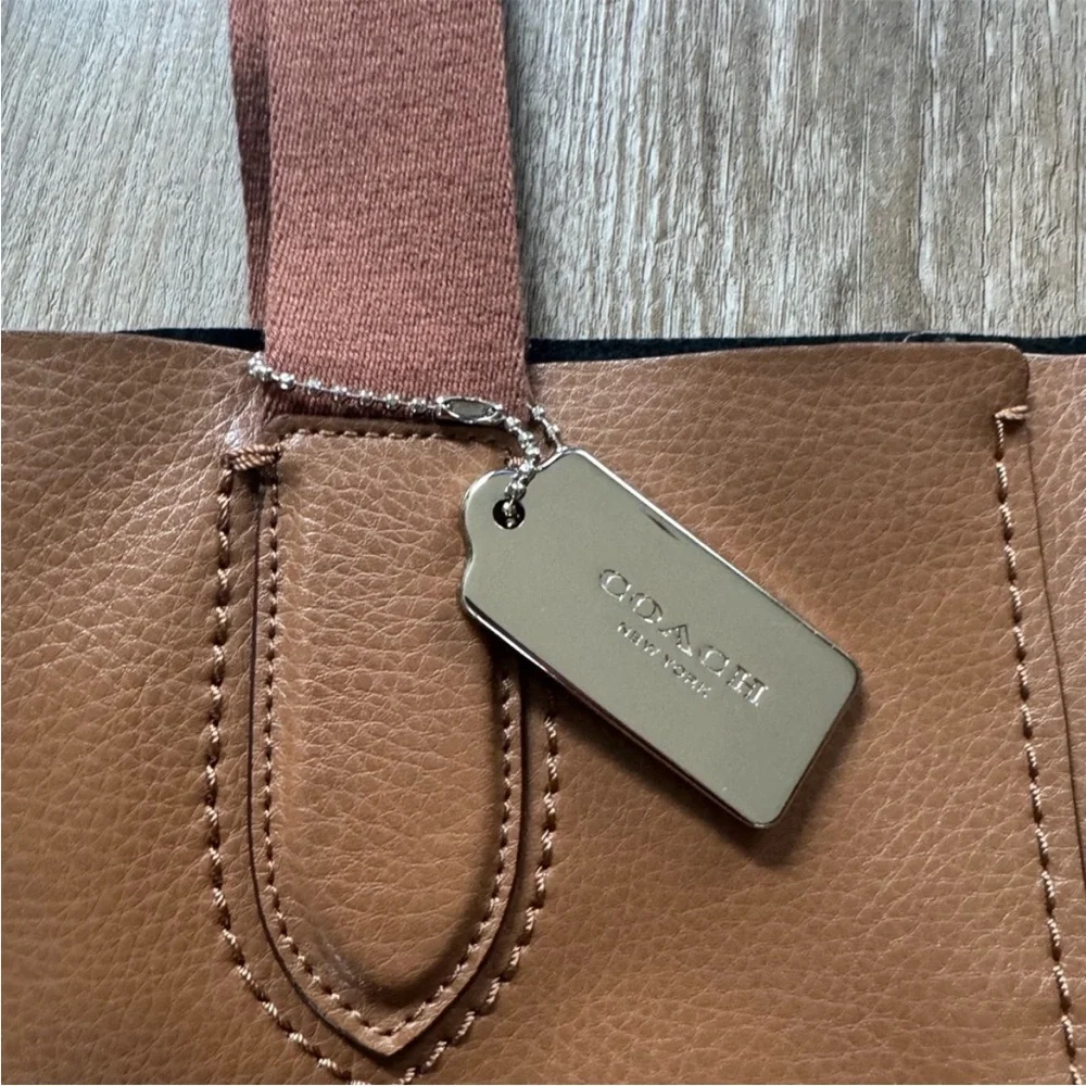 Coach Large Derby Tote in Saddle Brown Pebble Leather
Style F59818 - Picture 4 of 10